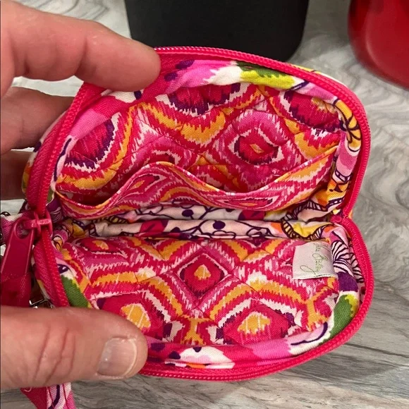Vera Bradley Floral Quilted Wristlet - Pink Multicolor - Picture 5 of 7
